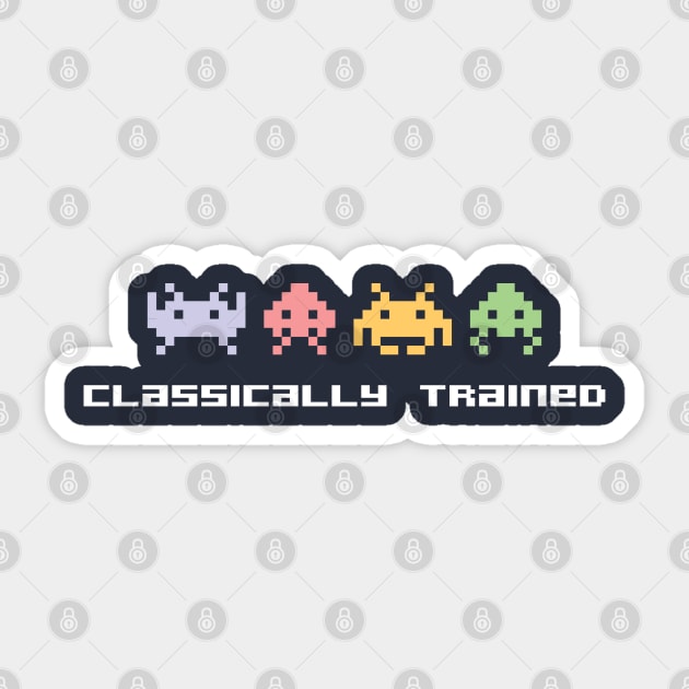 Classically Trained Sticker by DetourShirts